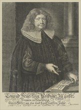 Portrait of Johann Konrad Feuerlein (1629-1704), 1680. Creator: Schollenberger, Johann Jacob (1646-1689).