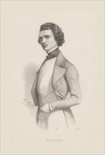 Portrait of the singer and composer Joseph Tagliafico (1821-1900). Creator: Alophe, Marie-Alexandre Menut (1812-1883).