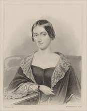 Portrait of Clara Schumann (1819-1896), 1850. Creator: Wrankmore, William Colley (active 1836-1858).