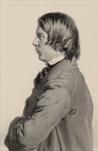 Portrait of the Composer Robert Schumann (1810-1856), 1840. Creator: Kaiser, Eduard (1820-1895).