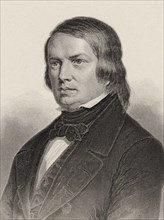 Portrait of the Composer Robert Schumann (1810-1856), 1860. Creator: Weger, August (1823-1892).