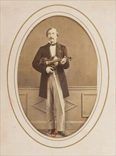 Portrait of the violinist and composer Delphin Alard (1815-1888). Creator: Photo studio Moulin.