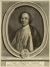 Portrait of the Poet Jean-Baptiste de Santeul (1630-1697). Creator: Edelinck, Gerard (1640-1707).