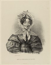 Portrait of the writer and composer Alexandrine Sophie de Bawr (1773-1860). Creator: Boilly, Julien Léopold (Jules) (1796-1874).