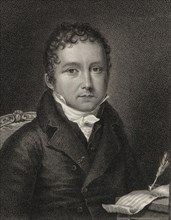 Portrait of the pianist and composer João Domingos Bomtempo (1775-1842), 1813. Creator: L'Évêque, Henri (1769-1832).