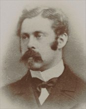 Portrait of the composer Alexis de Castillon (1838-1873), c. 1870. Creator: Photo studio Émile Tourtin.