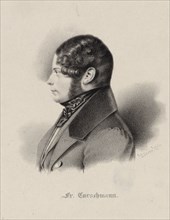 Portrait of the singer and composer Karl Friedrich Curschmann (1805-1841), 1840. Creator: Anonymous.