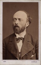 Portrait of the conductor and composer Felix Otto Dessoff (1835-1892) , 1874. Creator: Photo studio Adele Perlmutter.