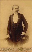 Portrait of the conductor and composer Carl Wilhelm Drescher (1850-1925). Creator: Photo studio Charles Scolik, Wien  .