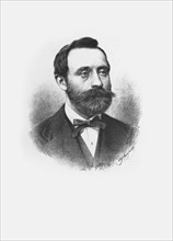Portrait of the composer and harpist Johann Dubez (1828-1891), 1875. Creator: Eigner, Ignaz (1854-1922).
