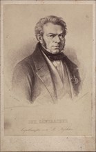 Portrait of the composer Johann Baptist Gänsbacher (1778-1844). Creator: Bucher, Josef (Joseph) (1821-1882).