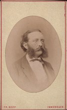 Portrait of the conductor and composer Johann von Herbeck (1831-1877), before 1877. Creator: Photo studio Friedrich Bopp.