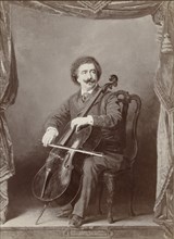 Portrait of the cellist and composer Joseph Hollman (1852-1926), c. 1890. Creator: Mniszech, Andrzej Jerzy (1823-1905).
