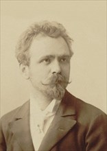 Portrait of the violinist and composer Jenö Hubay (1858-1937), 1893. Creator: Goszleth, Istvan (1850-1913).