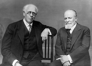 Konstantin Stanislavsky and Vladimir Nemirovich-Danchenko, 1910s. Creator: Anonymous.