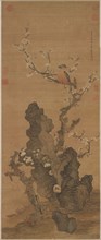 Plum Blossoms and Wild Bird, 17th century. Creator: Chen Hongshou (1599-1652).