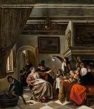 As the Old Sing, So Pipe the Young, 1662. Creator: Steen, Jan Havicksz (1626-1679).