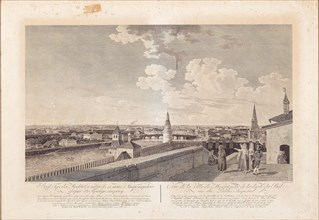 Vue du Kremlin et de ses environs à Moscou, 1799. Creator: Barthe, Gerard, de la (1730-1810).