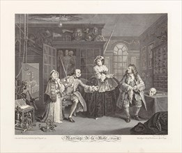 Marriage a la Mode. Plate III: The Inspection, 1745. Creator: Hogarth, William (1697-1764).