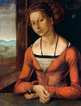 Portrait of a Young Fürleger with Her Hair Done Up, 1497. Creator: Dürer, Albrecht (1471-1528).