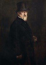 Portrait of Senator Giovanni Morelli, 1886. Creator: Lenbach, Franz, von (1836-1904).