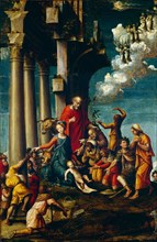The Adoration of the Shepherds, 1530-1535. Creator: Ferrari, Defendente (1490-1540).