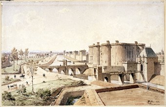 The Bastille in 1420. Creator: Hoffbauer, Feodor (Fédor) (1839-1922).