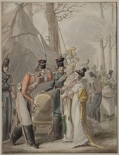Occupation russe à Paris (Russian Cossacks in Paris, 1814), 1814-1817. Creator: Opiz, Georg Emanuel (1775-1841).