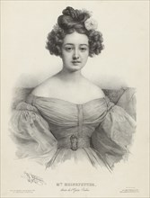 Portrait of the opera singer Sabine Heinefetter (1809-1872), 1829. Creator: Grevedon, Pierre Louis Henri (1776-1860).