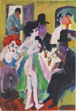 In the brothel, 1913-1920. Creator: Kirchner, Ernst Ludwig (1880-1938).