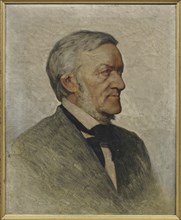 Portrait of the Composer Richard Wagner (1813-1883). Creator: Lenbach, Franz, von (1836-1904).