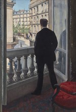 Jeune homme à sa fenêtre, 1876. Creator: Caillebotte, Gustave (1848-1894).