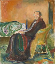 Self-Portrait with the Spanish Flu, 1919. Creator: Munch, Edvard (1863-1944).
