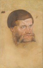 Portrait of a bearded man (Joachim I, Prince of Anhalt-Dessau?), c.1540. Creator: Cranach, Lucas, the Younger (1515-1586).