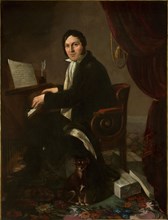 Portrait of the violinist and composer Karol Kurpinski (1785-1857), 1825. Creator: Molinari, Alexander (1772-1831).