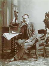 Portrait of the organist and composer Fernand de La Tombelle (1854-1928), 1890. Creator: Photo studio E. Dorsène, Périgueux  .