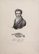 Portrait of the violinist and composer Karol Lipinski (1790-1861), 1828. Creator: Anonymous.