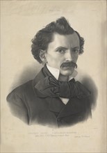 Portrait of the violinist and composer Apolinary Katski (1825-1879), 1857. Creator: Lafosse, Jean-Baptiste Adolphe (1810-1879).