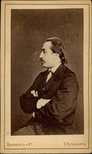 Portrait of the violinist and composer Henryk Wieniawski (1835-1880). Creator: Photo studio Wesenberg.
