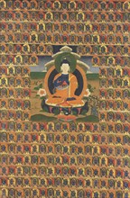 Thangka of Nagarjuna, 18th century. Creator: Tibetan culture.