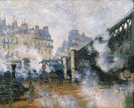 Le Pont de l'Europe, Gare Saint-Lazare, 1877. Creator: Monet, Claude (1840-1926).