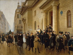 La sortie du lycée Condorcet, c. 1903. Creator: Béraud, Jean (1849-1936).