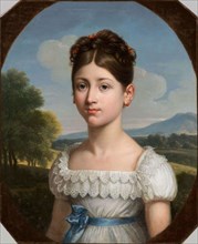 Portrait of Caroline Scitivaux (1800-1882), c. 1810. Creator: Fabre, François-Xavier Pascal, Baron (1766-1837).