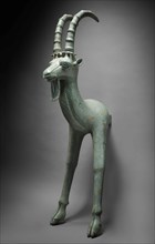 Throne element in the shape of an ibex, 5th-3rd century BC. Creator: Central Asian Art.