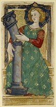 Strength. Charles VI Tarot, ca 1460. Creator: Apollonio di Giovanni di Tommaso (ca. 1415-1465).
