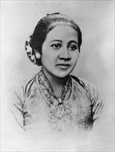 Portrait of Raden Adjeng Kartini (1879-1904), c. 1890. Creator: Anonymous.