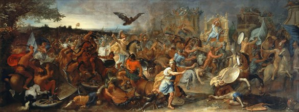 The Battle of Gaugamela in 331 BC, 1669. Creator: Le Brun, Charles (1619-1690).