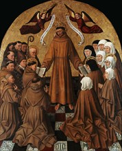 Saint Francis Delivers the Rule, ca 1445. Creator: Colantonio, Niccolò Antonio (ca 1420-ca 1460).