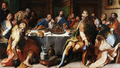 The Last Supper, ca 1580-1582. Creator: Hendricksz (d'Errico), Dirck (Teodoro) (1544-1618).