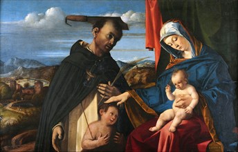 Madonna and Child with Saint Peter Martyr, 1503. Creator: Lotto, Lorenzo (1480-1556).